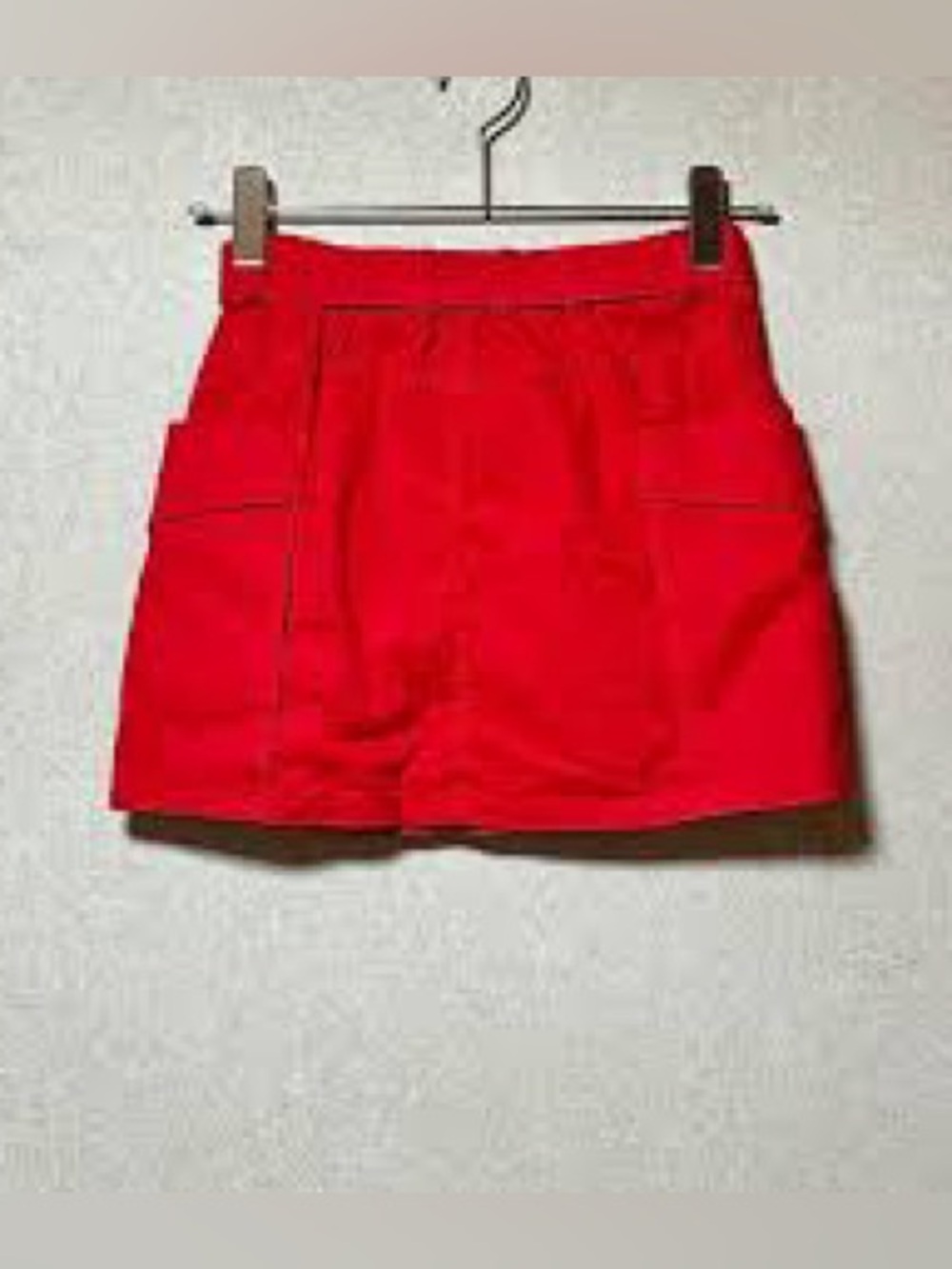 Zara Girls Red Cargo Pocket Skirt, size 11-12 cargo mini